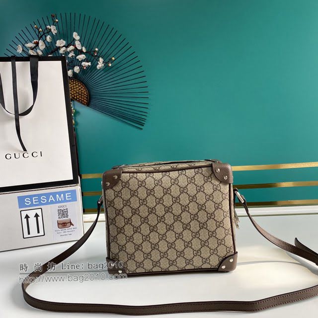 Gucci男包 古驰GG印花邮差包 Gucci单肩斜挎包 626363  gdj1677